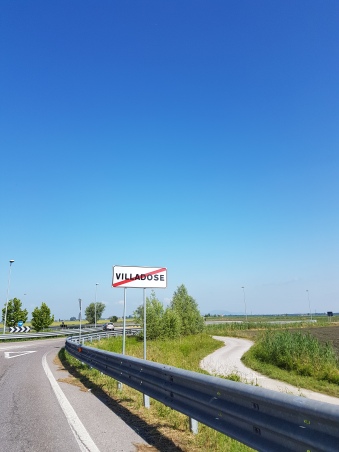 Saindo de Villadose em direção a Modena